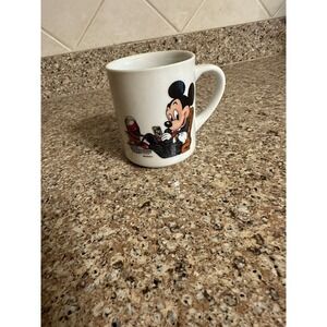 Mickey Mouse Coffee‎ Mug In Suit in Chair Walt Disney Company Reutter Rare
